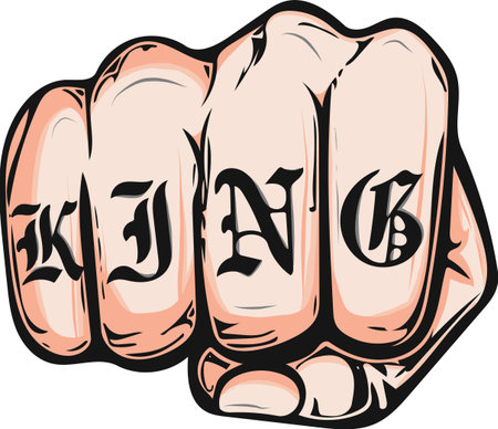 Fist male hand, proletarian protest symbol. Power signのイラスト素材