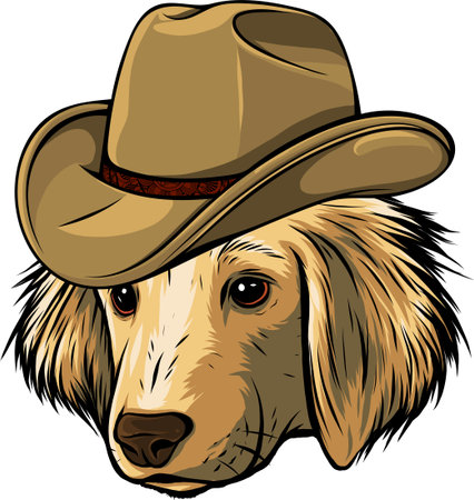 gangster dog with fedora hat vector illustrationのイラスト素材