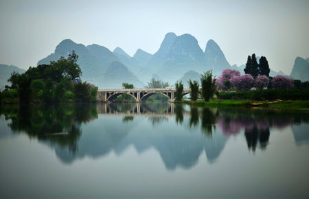 Guilin Zhuang villageの写真素材