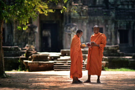 Angkor monkのeditorial素材