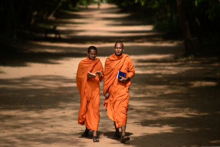 Angkor monkのeditorial素材