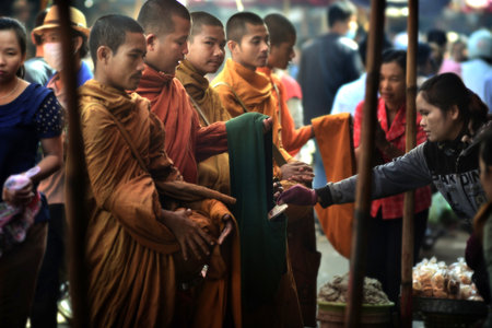 Cambodian monkのeditorial素材