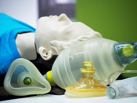 First Aid Emergency CPR Training Conceptの写真素材