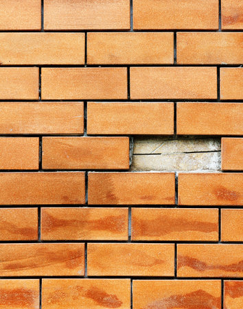 red old Brick wall pattern framing の写真素材
