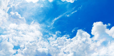 blue sky and white cloud 