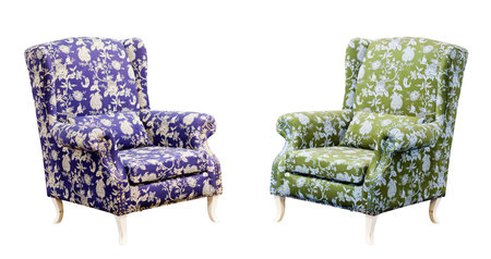 old modern armchairの写真素材