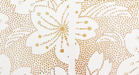 Flower pattern on wooden background の写真素材