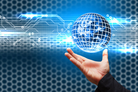 Finger point to Nano Digital Earth Finger point to Nano Digital Earth