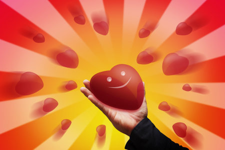 Give the heartの写真素材