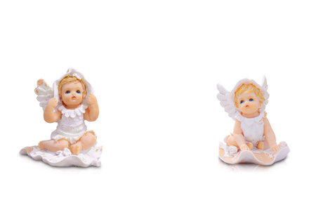 Two little angels の写真素材
