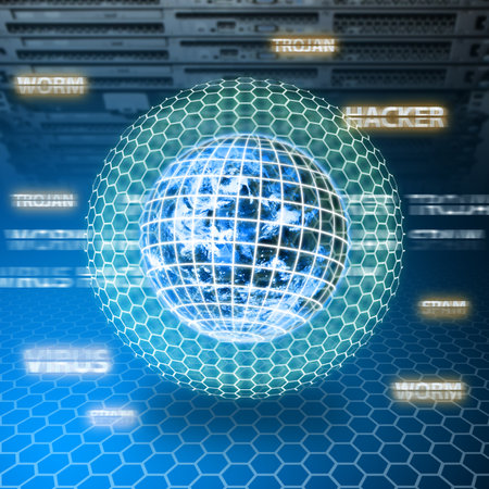 Digital world was protected in data center room