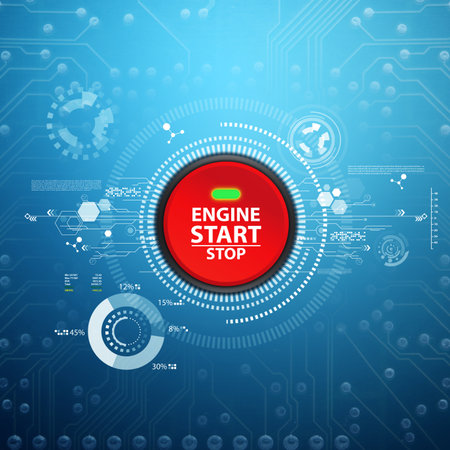 Push start button to power