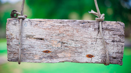 hang Wood panelの写真素材