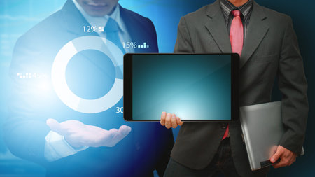 Business growth background conceptの写真素材