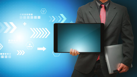 Networking computing service conceptの写真素材
