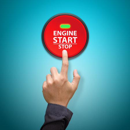 Push start engine for start conceptの写真素材