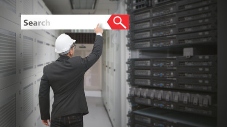Networking computing search engine service conceptの写真素材