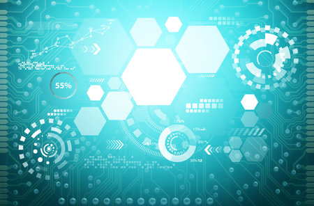 Technology communication background conceptの写真素材