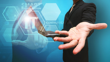 Technology background conceptの写真素材