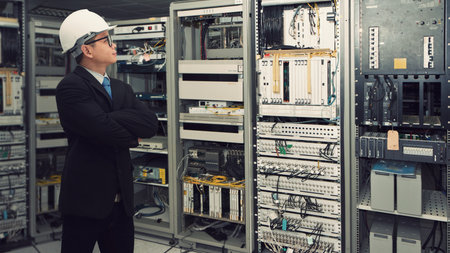 Networking computing service conceptの写真素材
