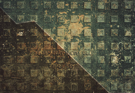 Rusty grunge vintage color patternの写真素材