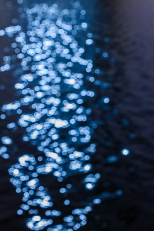 River bokeh backgroundの写真素材