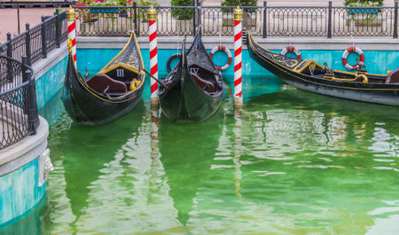 Parked gondolaの写真素材