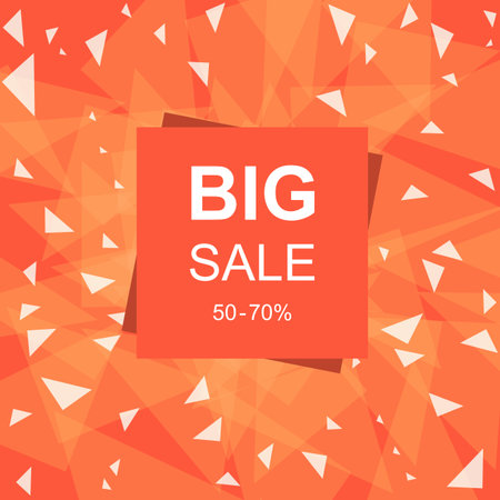 Celebrate big sale banner on red backgroundのイラスト素材