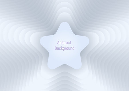 The background is designed with a blue wavy star shape and beams, space conceptのイラスト素材