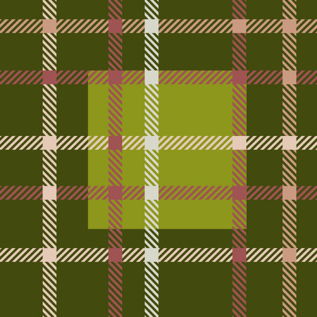 Green tartan striped plaid seamless patternのイラスト素材