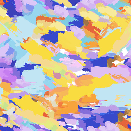 abstract pattern, sunset clouds painted with paintのイラスト素材