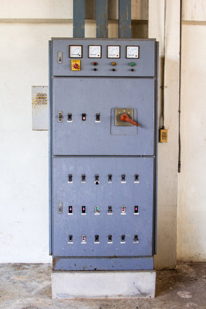The old eletric control box for  industry