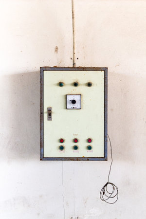 Old control boxの写真素材