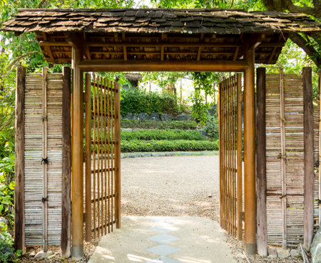 Bamboo door