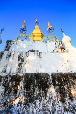 Pra That Phu Si in Laosの写真素材