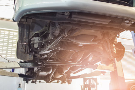 car on the life in car repair serviceの写真素材