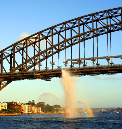 Water cannon Sydney Harbour, Australia