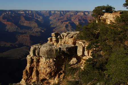 Grand Canyon National Park vista taken from the South Rim of the Canyon, Arizona, USAの写真素材
