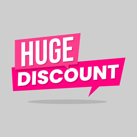 Huge discount shopping deal label icon design vectorのイラスト素材