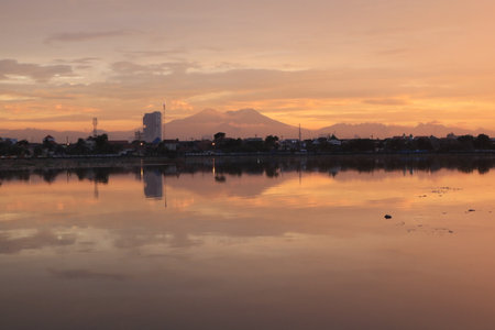 A beautiful hidden place in the middle of a crowded town.の写真素材