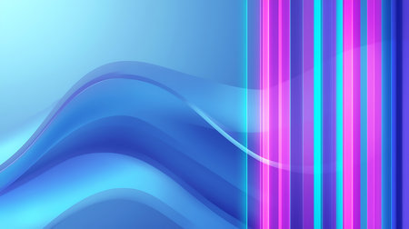 abstract background with smooth lines in blue, violet and pink colorsの素材