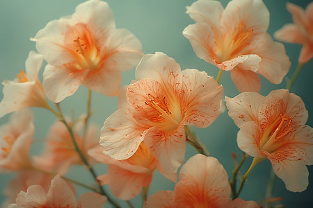 Beautiful flowers in vintage style, soft focus, retro tonedの素材