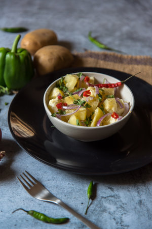 Cooked food background. Close up, selective focus.の写真素材