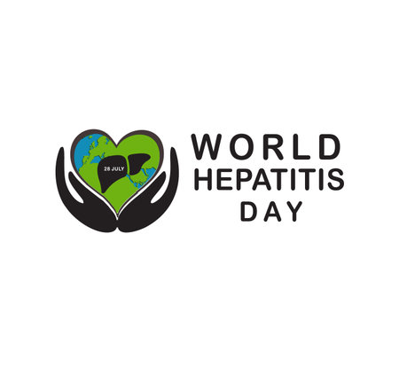 world hepatitis day vector designのイラスト素材