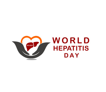 world hepatitis day vector designのイラスト素材