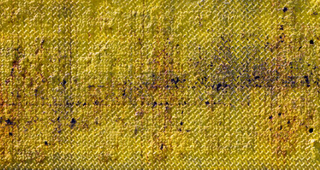 Old Rusty Yellow Metal Background Textureの写真素材