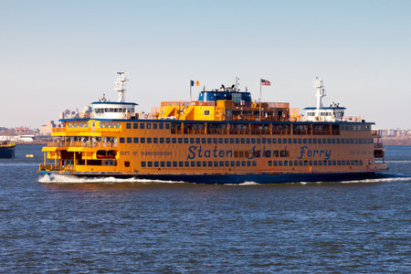Staten Island Ferry in New York Cityのeditorial素材