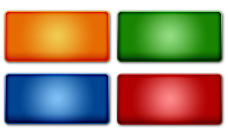 Set of colorful web buttons design elementsの写真素材
