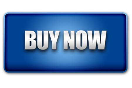 Buy Now 3d blue button isolated on white background - UI interface website design element