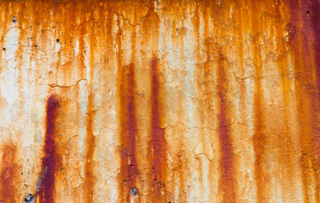 Old rusty dripping stained background textureの写真素材